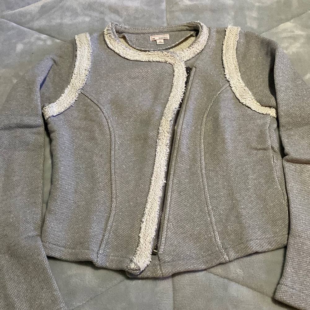 GAP Moto Zip Up Sweater